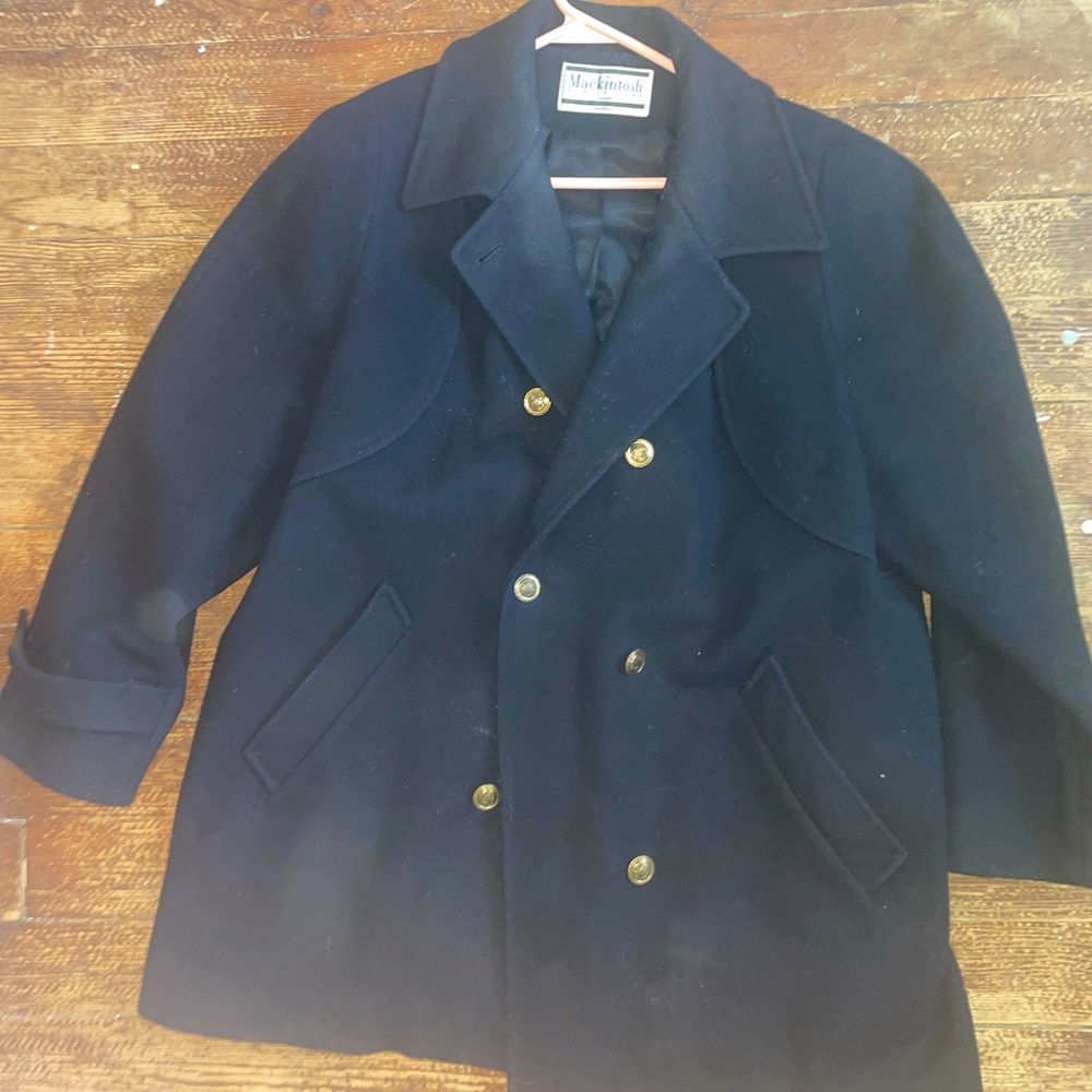Vintage Mackintosh 100% wool coat size 14